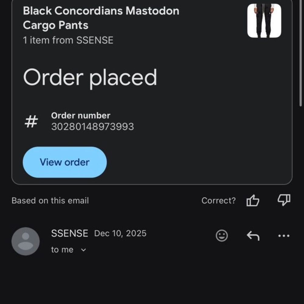 Rick Owens Black Concordians Mastodon Cargo Pants